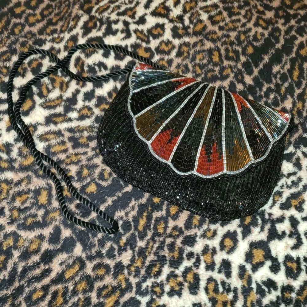 Seashell Beaded Evening Bag